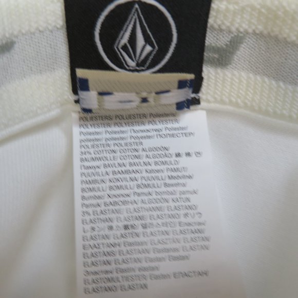 Volcom Mens Full Stone Flexfit Cap L / XL Xfit White New Hat - Picture 5 of 11